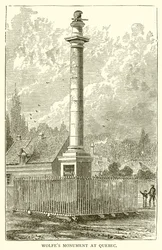 Wolfes monument in Quebec