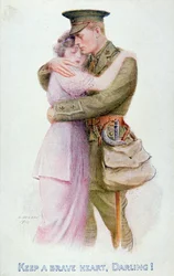 Eerste Wereldoorlog ansichtkaart, ca. 1914-18