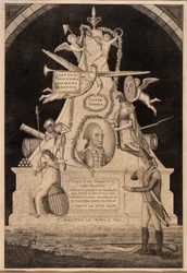 Rouwstuk voor George Washington