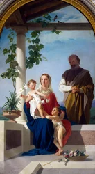 Heilige Familie, Shrine of Madonna della Stella, Montefalco, Umbrië, Italië