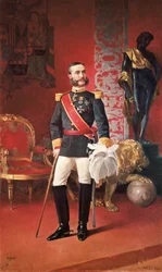 Portret van de koning van Spanje Alfonso XII (1857-1885)