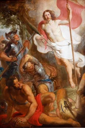 De wederopstanding van Christus door Erasme II Quellin