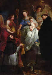 De Maagd Geeft een Stola aan Sint-Hubertus