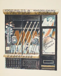 Begrafenisondernemer, illustratie uit 