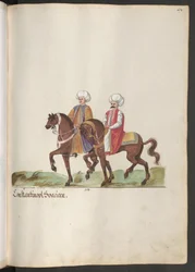 Burghers van Constantinopel te paard