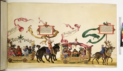 Volledige pagina: detail uit de Triomfantelijke Processie, ca.1550-1600