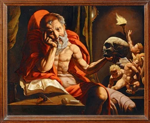Heilige Hiëronymus meditant ...