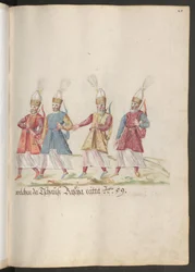 Het hof van een pasja en sultan: vier Turkse boogschutters uit de lijfwacht van de sultan