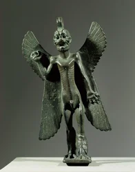 De demon-god Pazuzu, een Akkadisch-Sumerisch kwaad ...