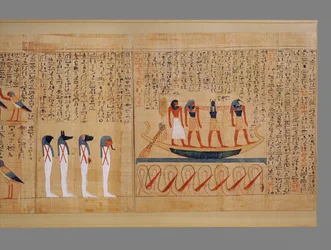 De zonneboot verslaat de slang Apophis ...