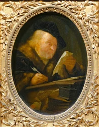 Oude man schrijft ...