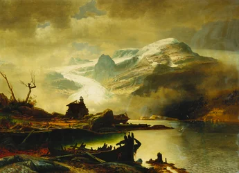 De Bondhus Gletsjer in Sunnhordland, 1878
