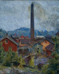 Fabrieksgebouwen bij Lysaker