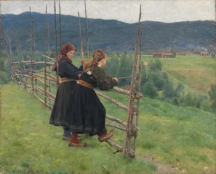 Uitzicht vanaf Gvarv in Telemark