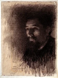 Portret van de schilder Georges Pierre Seurat