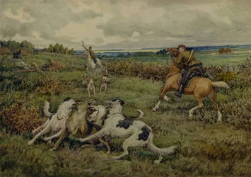 Jagen met Borzois, 1937