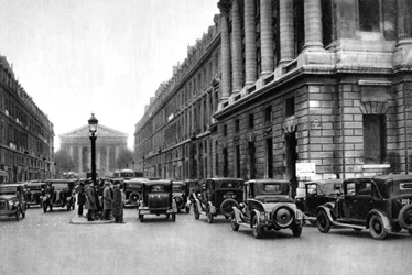 Ingang van de Rue Royale met de Madeleine in de verte, Parijs, 1931