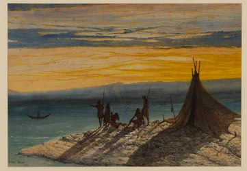Prehistorisch landschap, 1869