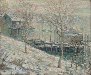 Harlem River winterscène