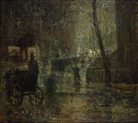 Natte nacht, Gramercy Park (Na regen, Nocturne)