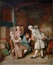De liefhebbers van schilderkunst