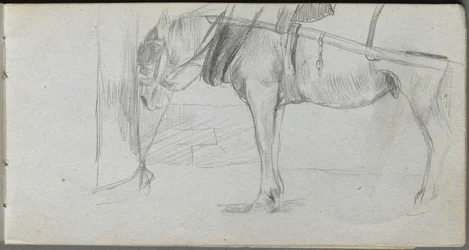 Schetsboek, pagina 06: Studie van een paard