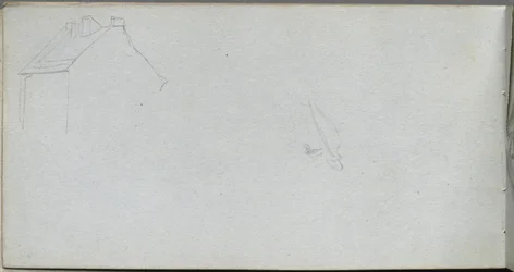 Schetsboek, pagina 54: Architectuurstudie