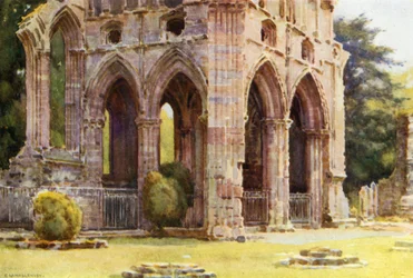 Dryburgh Abdij: Het Graf van Sir Walter Scott