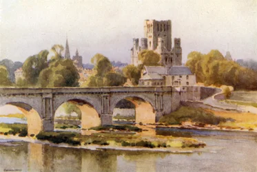 Kelso: De Rivier Tweed en Abdij Ruïnes