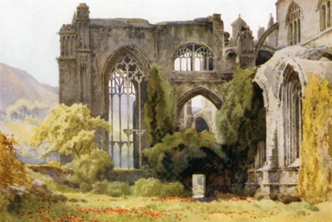 Melrose Abbey: koor en noordtransept