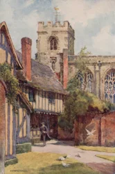 De Grammar School en Guild Chapel, Stratford-on-Avon