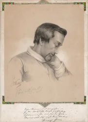 Julius Ernst Benedikt Kietz, Portret van Heinrich Heine
