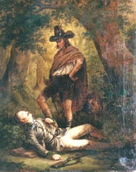 1852 De geschoten boswachter, red