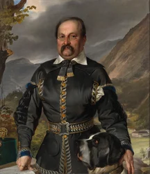 Duits: Franz Anton Ritter von Jakomini in mijnwerkersuniform