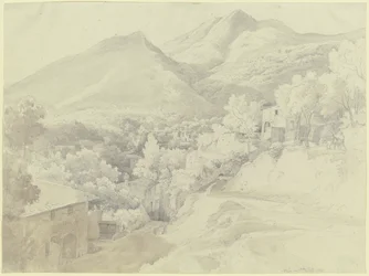 Gezicht op Massa di Carrara