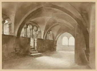Romaanse kloostergang in Santa Scholastica in Subiaco