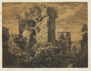 Zes uitzichten van het kasteel van Heidelberg: Toren