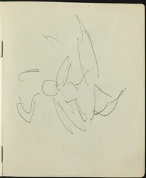 Dansers en artiesten Pagina uit een schetsboek