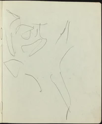 Dansers en artiesten, pagina uit een schetsboek, ca. 1911