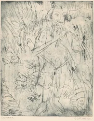 Meisje met bloemen, 1923