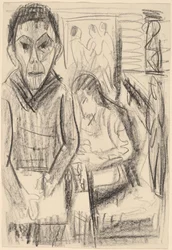 Zelfportret in het Atelier, 1923