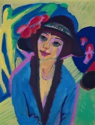 Portret van Gerda. Rond 1914