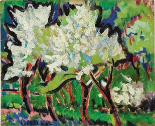 Bloeiende bomen IV, 1909