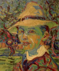 Zelfportret met pijp
