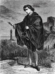 Illustratie voor Erfenis, novelle door Ernst Theodor Amadeus Hoffmann (1776-1822), gravure