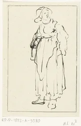 Staande boerin