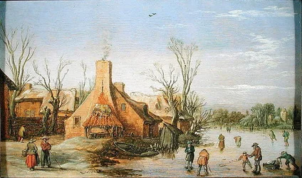 Een Dorp in de Winter, 1623