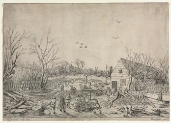 De Grote Overstroming van 10 Januari 1624 (of Reparatie van de Gebroken Dijk aan de Rivier Lek bij Vianen, 1624)