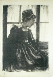 Jonge Bretonse vrouw