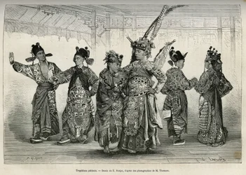 Tragedians van een Peking-opera, gespecialiseerd in historische en mythologische drama